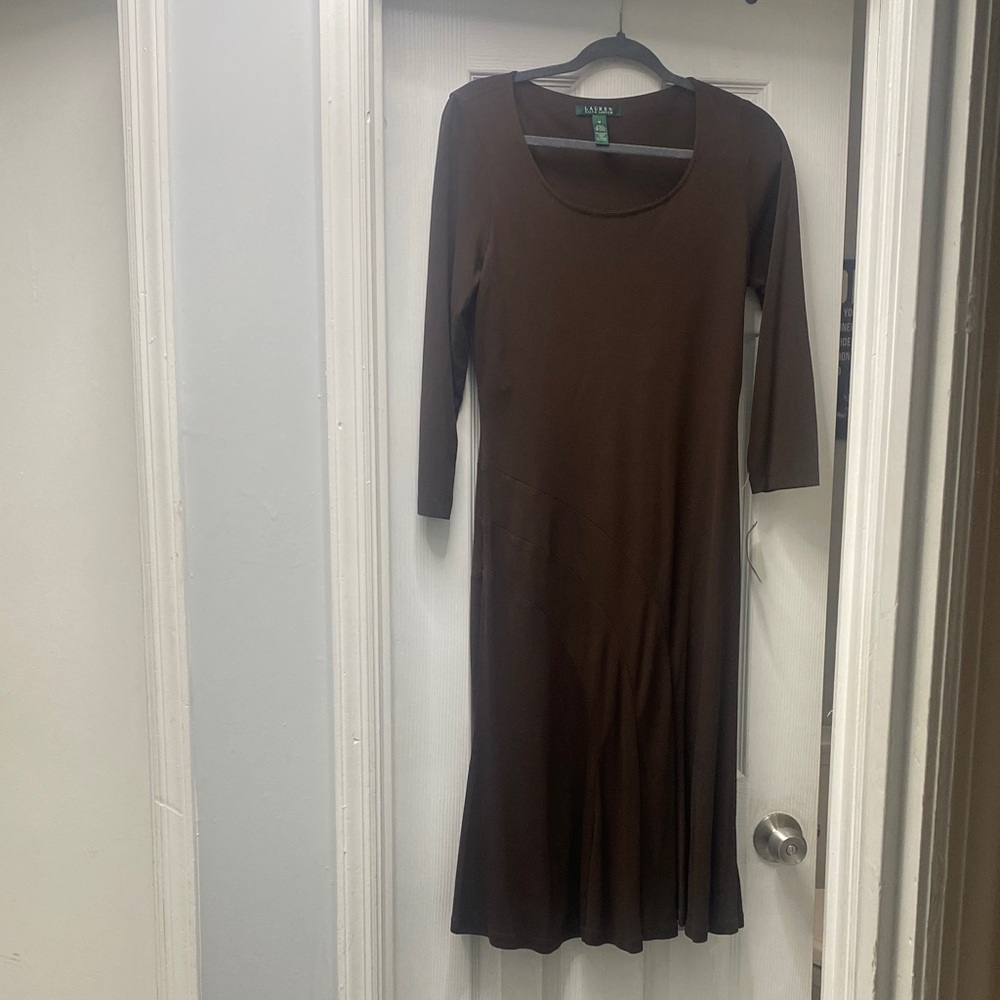 Ralph Lauren Chocolate Long Sleeve Dress